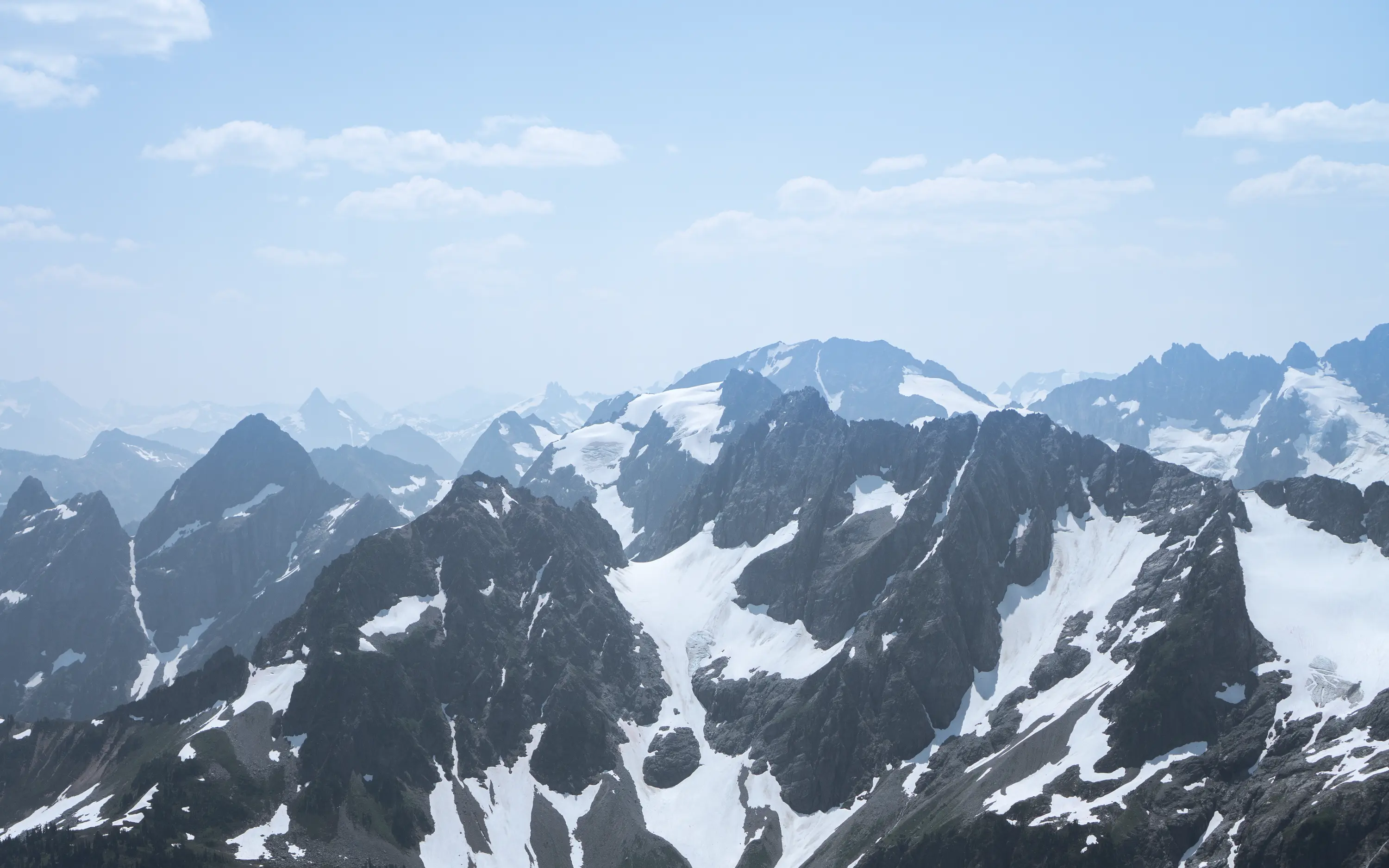 South of Cascade Pass, from Sahale Arm.