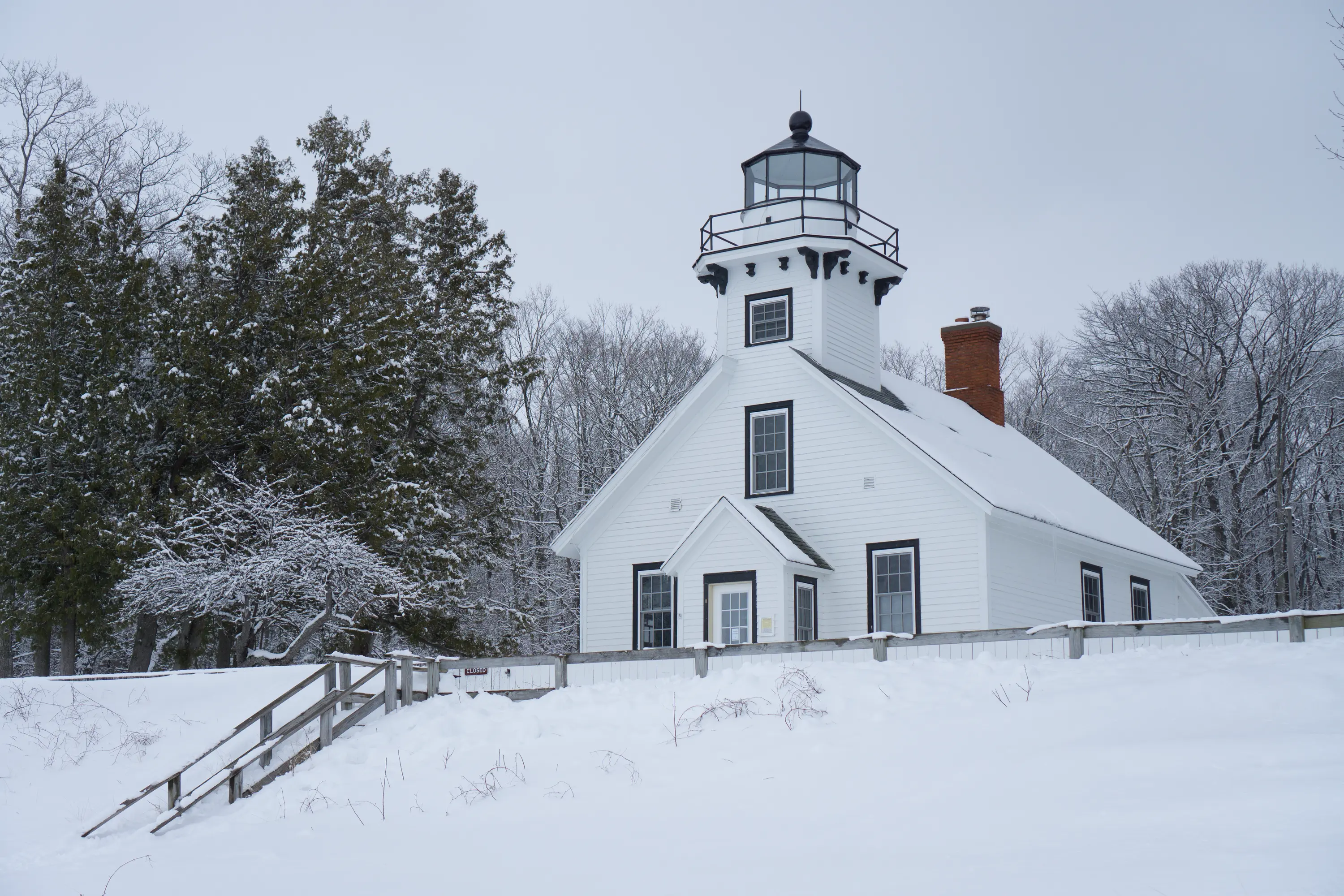 Mission Point Light, Deep Winter.