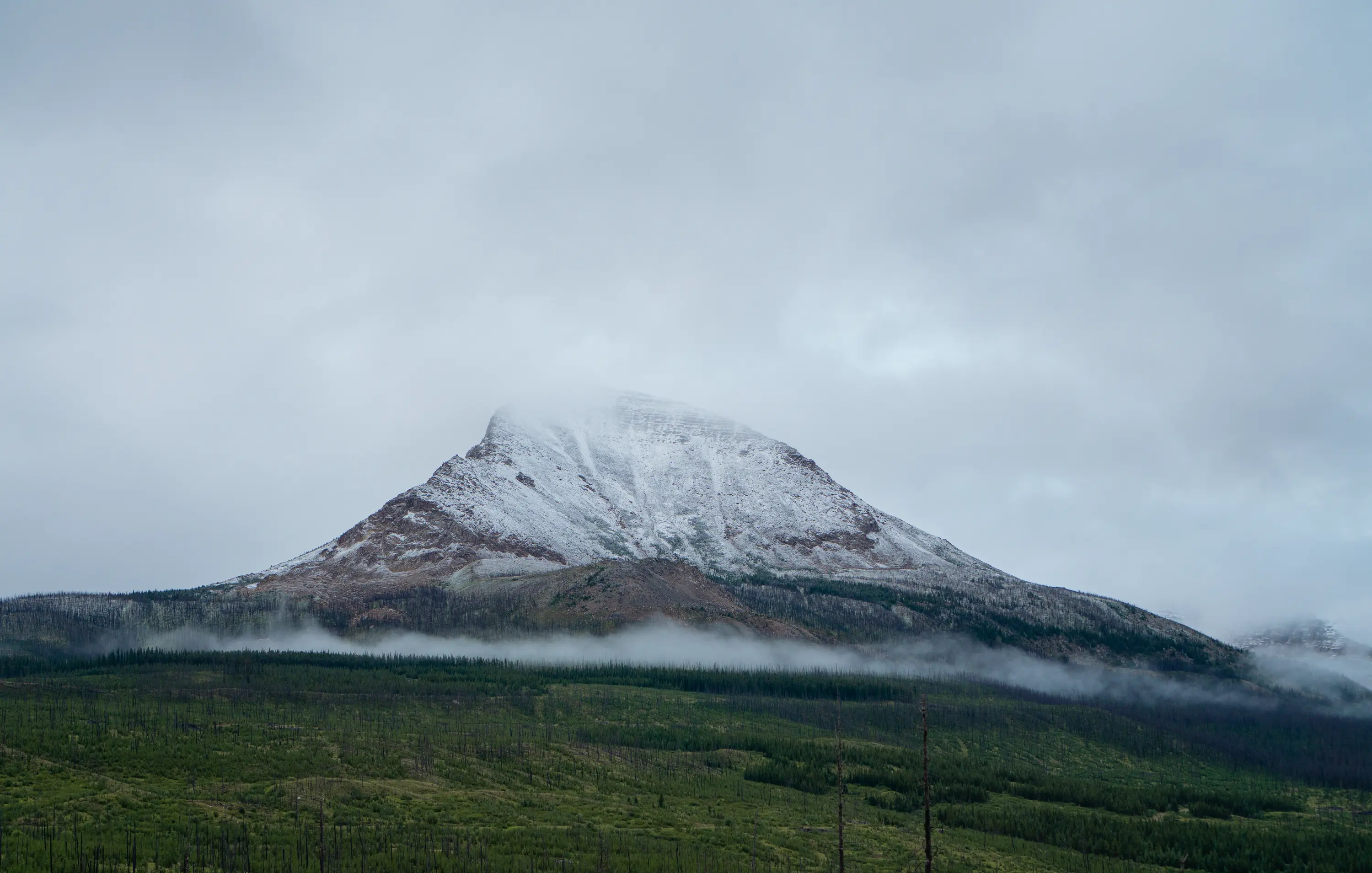 Unknown mountain near Glacier National Park in MT.