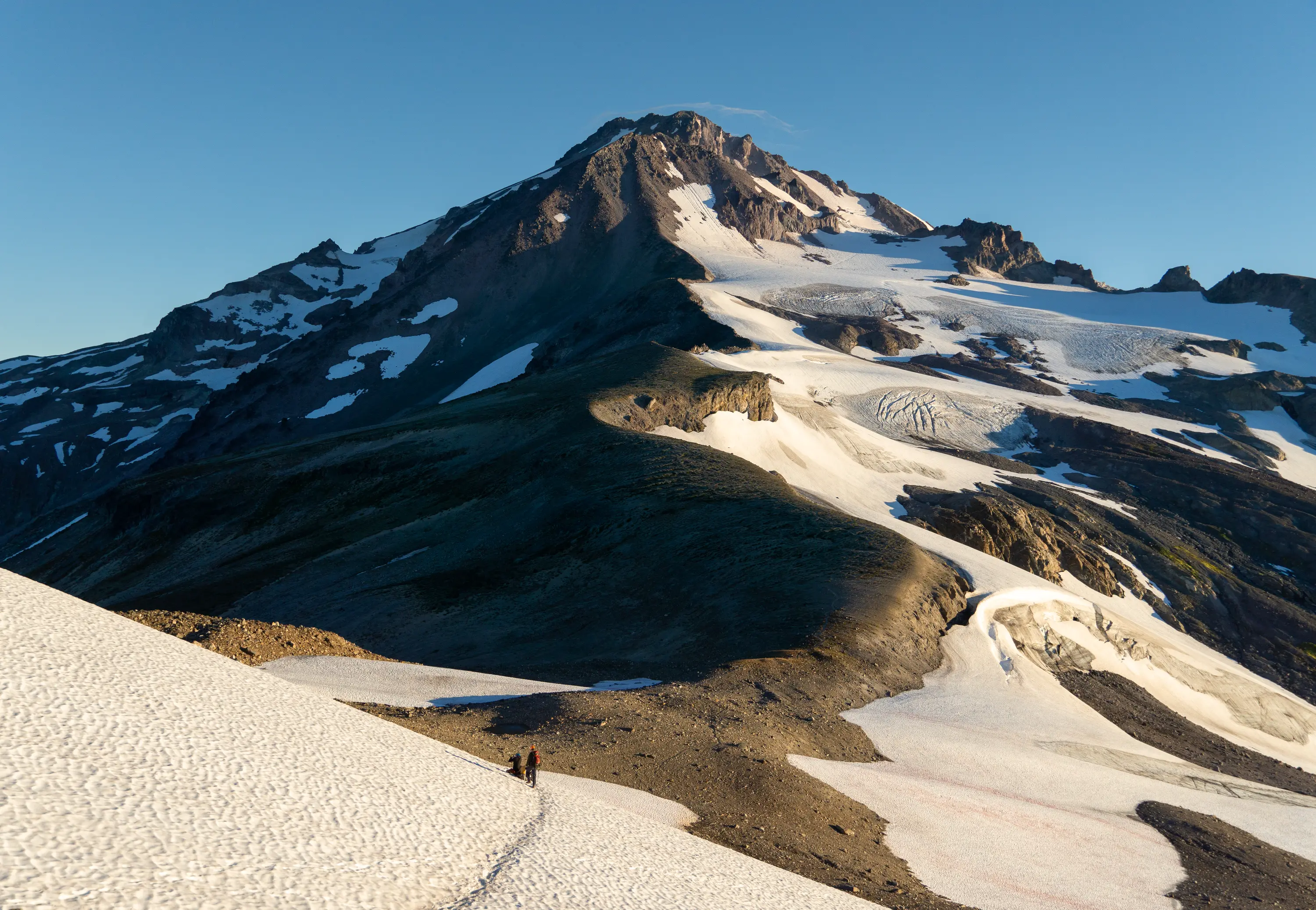 Glacier Peak. Taken during our ascent of the Cool Glacier route.