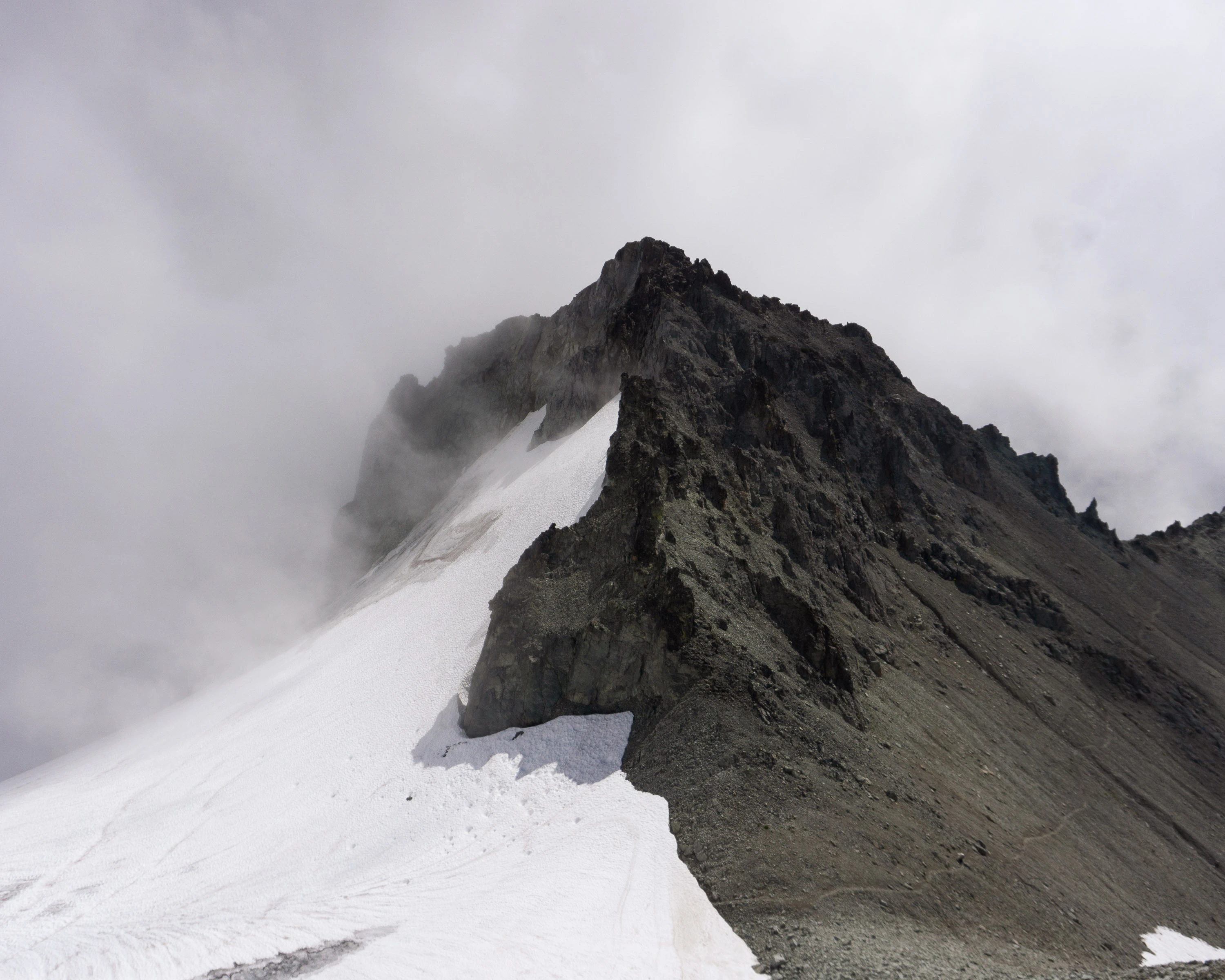 A small pinnacle of rock near Mt. Daniel.