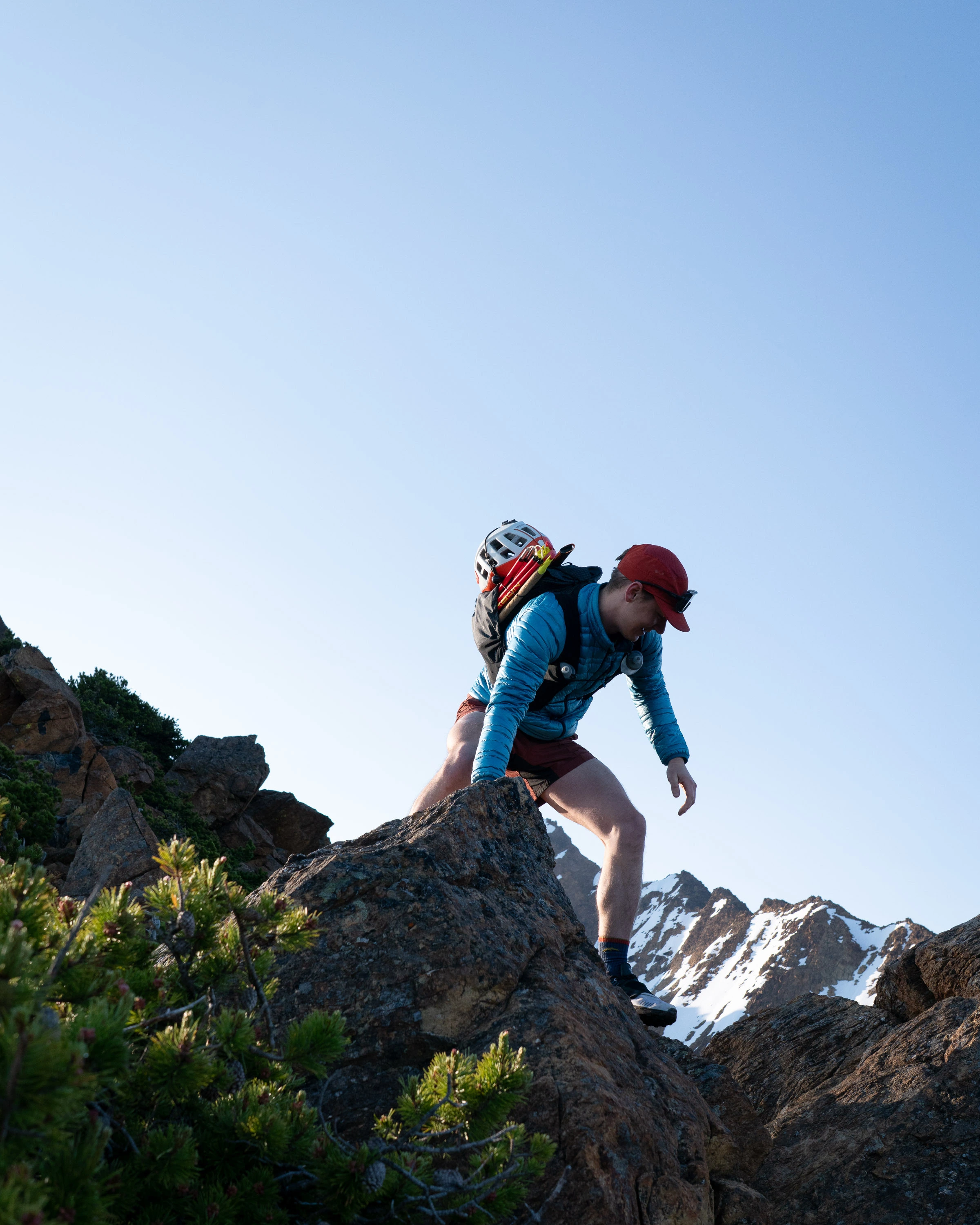 Me, climbing north twin sister near Mount Baker.