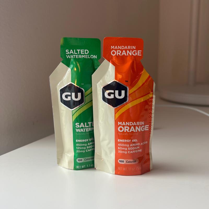 Two disposable sachets of Gu