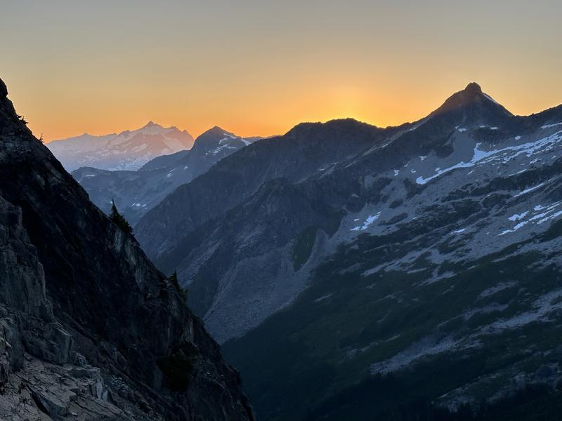 Sunset from camp