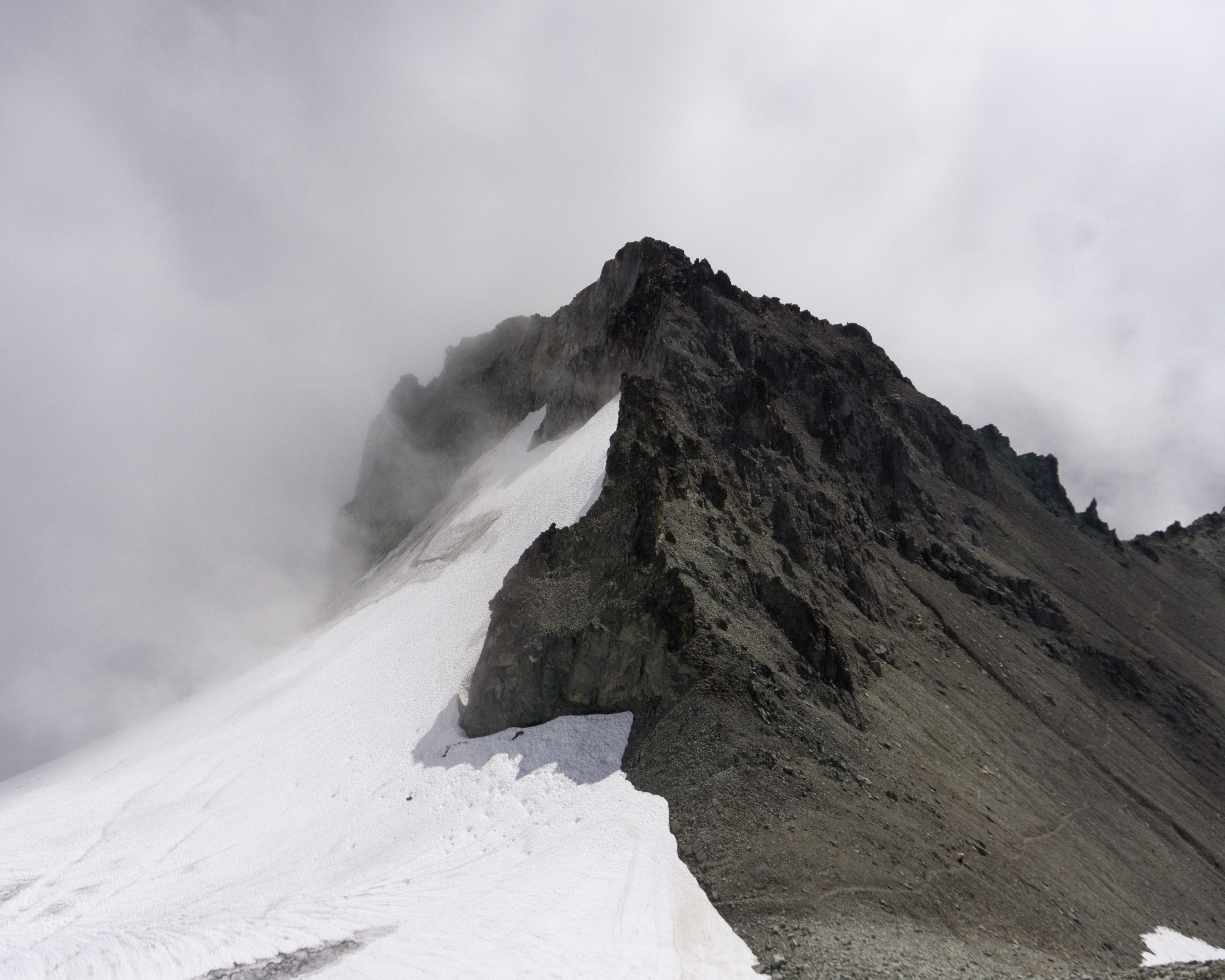 A small pinnacle of rock near Mt. Daniel.