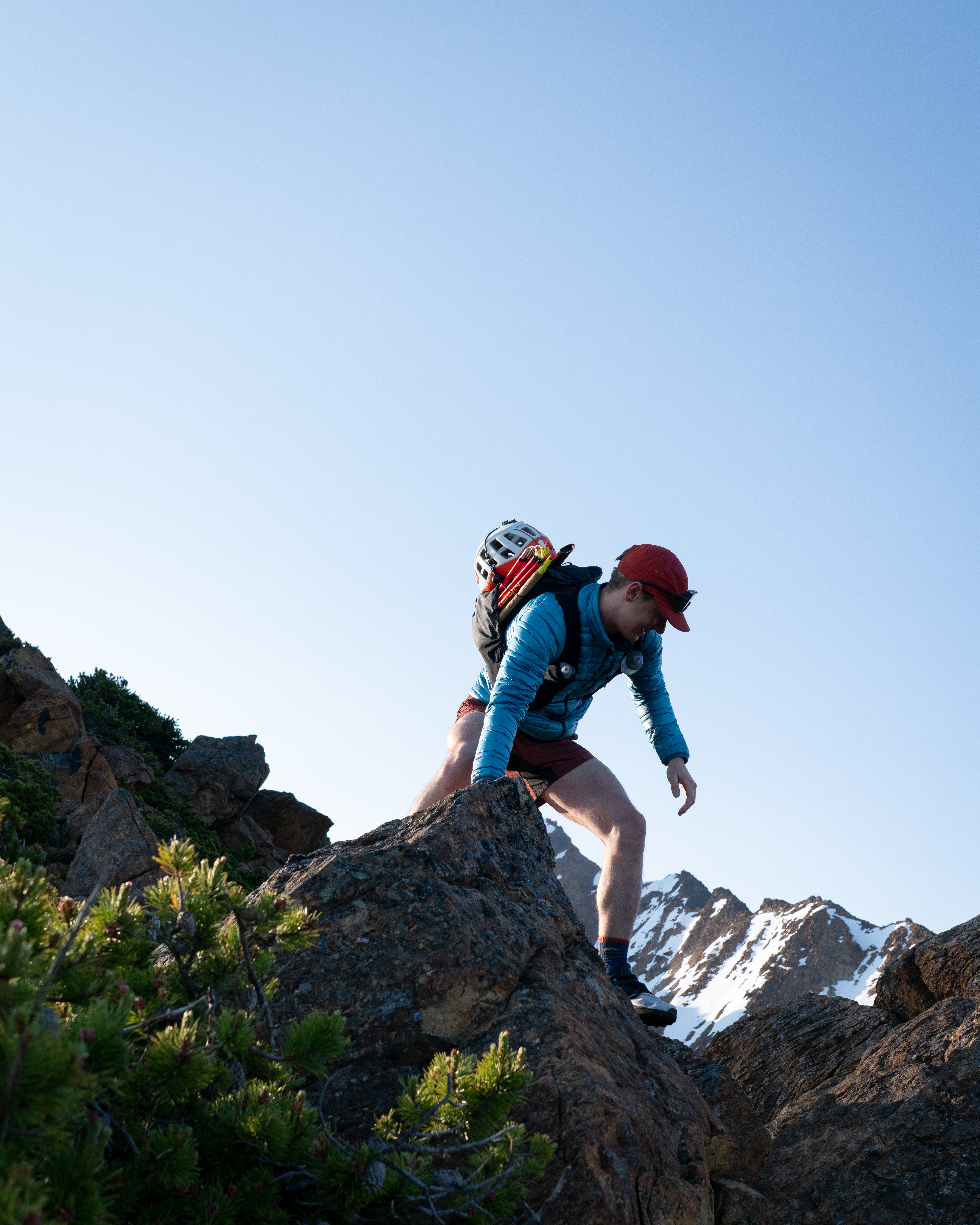 Me, climbing north twin sister near Mount Baker.